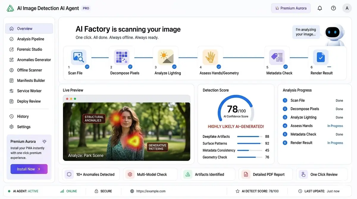 AI sobriety Game Master — example of the AI tool dashboard software